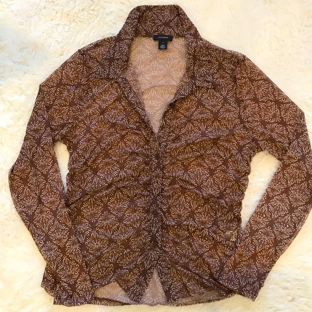 Halogen stretchy shirt. Never worn.